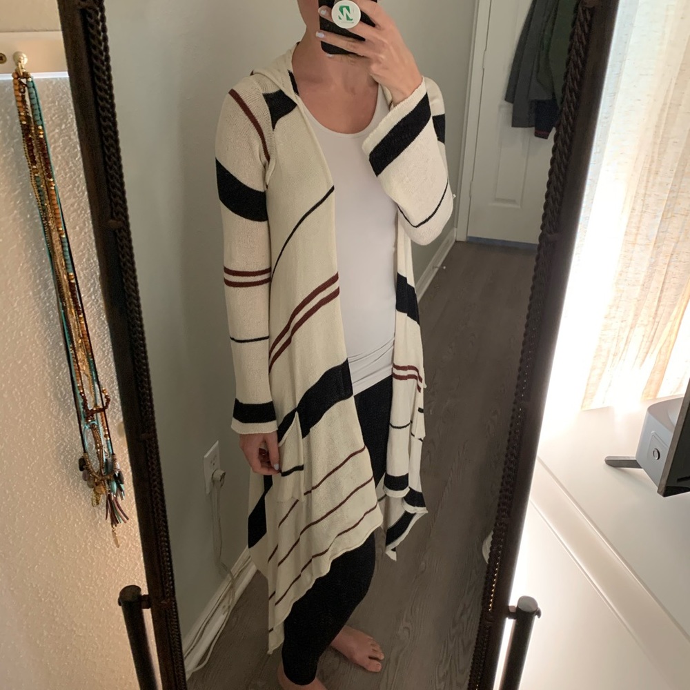 Stripped Cardigan